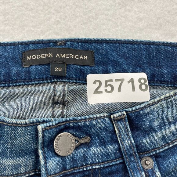 Modern American Jeans Women's‎ 26 Mesa Slim Bootcut Magnolia Wash Blue Denim NWT - Picture 6 of 14